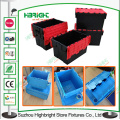 Plastic Nestable Moving Box Turnover Box with Lid